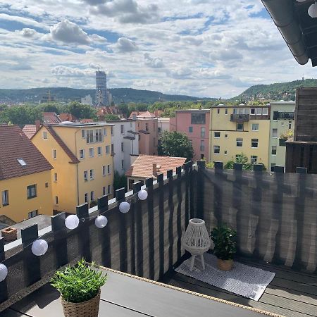Apartment Skyline of Jena, luxuriös, einzigartig, free Wifi, Parkplatz, klimatisiert, zentral Exterior foto