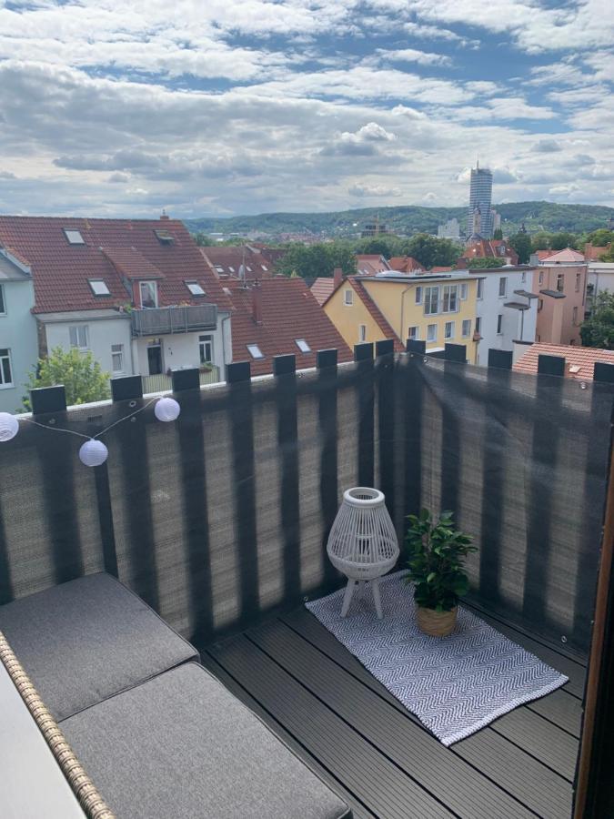Apartment Skyline of Jena, luxuriös, einzigartig, free Wifi, Parkplatz, klimatisiert, zentral Exterior foto